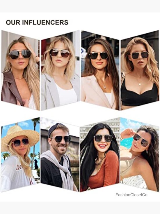 Retro Oversized Square Polarized Metal Sunglasses main image 7